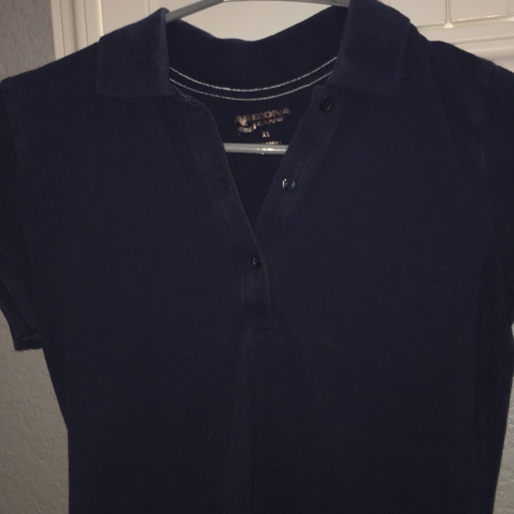 Navy Blue Collared Shirt